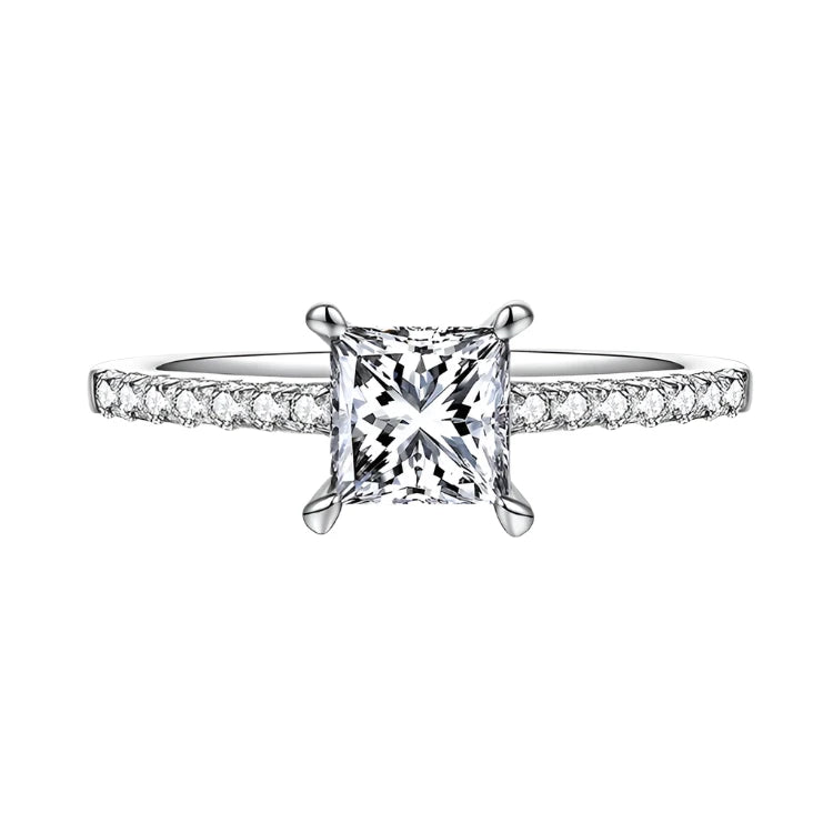 1ct Moissanite Engagement Ring - Round Cut, Brilliant & Eco-Friendly