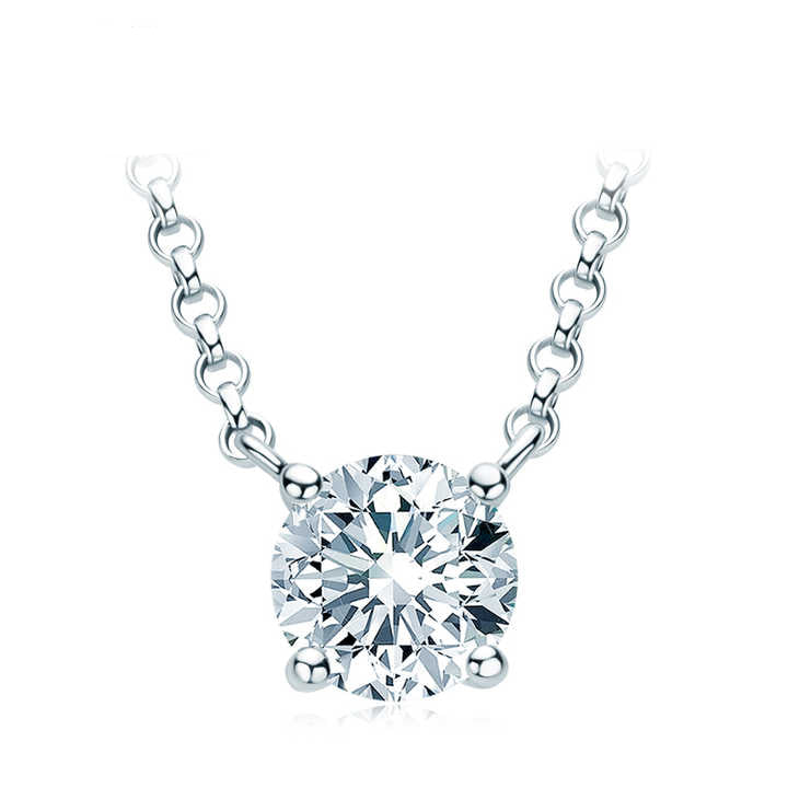 Color Moissanite Pendant Necklace