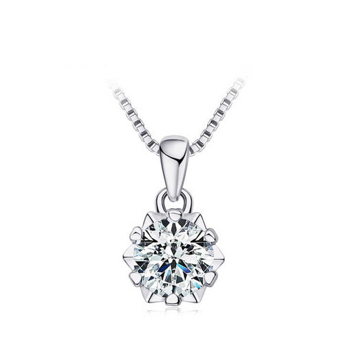 Moissanite Heart Pendant Necklace