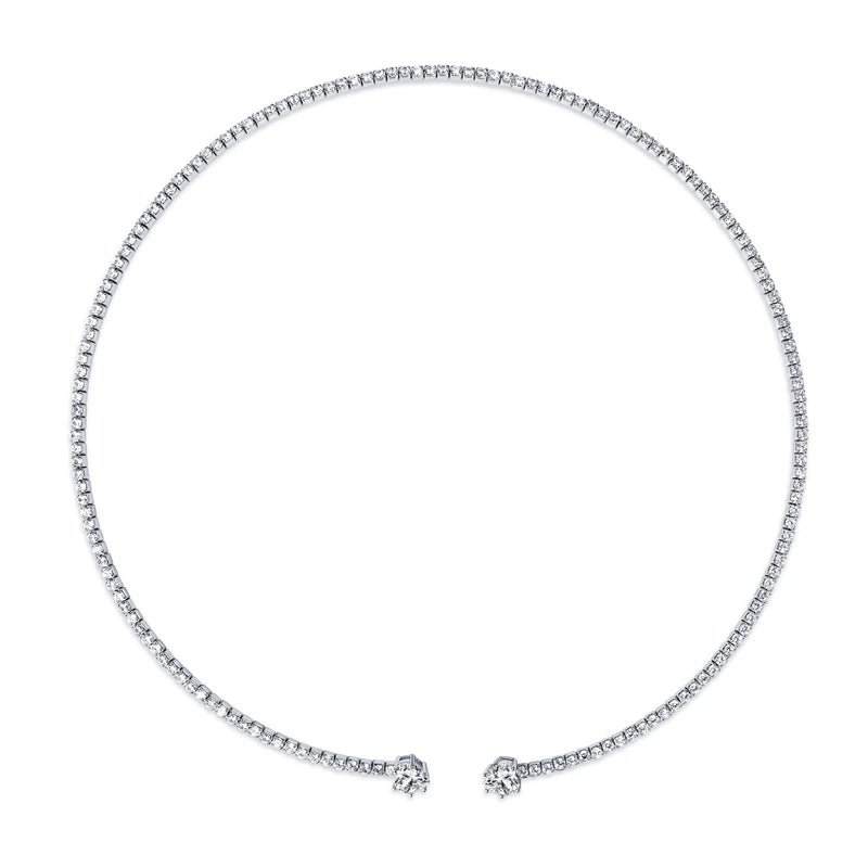 Elegant Moissanite Heart Pendant Necklace – 0.8 Carat