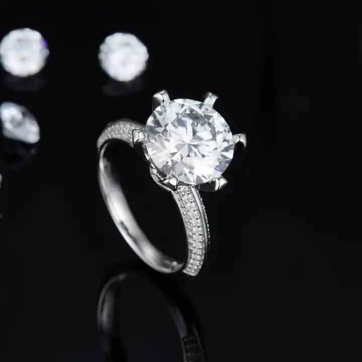 5 ct Moissanite Ring - Luxury Women's Fine Jewelry