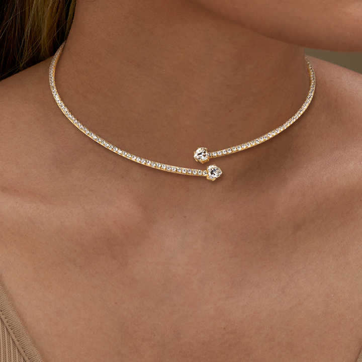 Elegant Moissanite Heart Pendant Necklace – 0.8 Carat