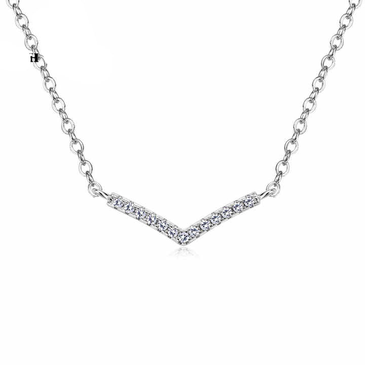 Minimalist V-Shape Pendant Necklace – Simple and Elegant
