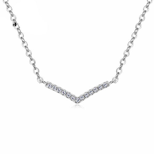 Minimalist V-Shape Pendant Necklace – Simple and Elegant