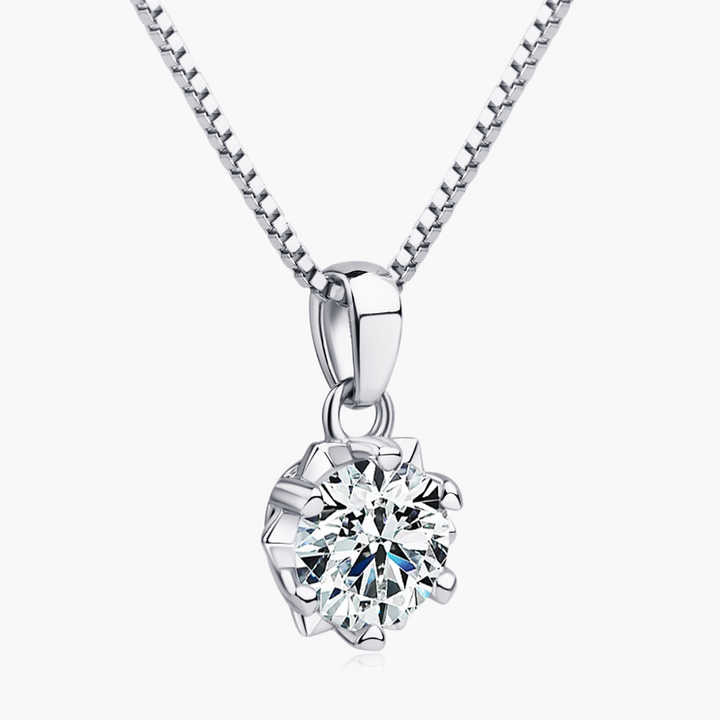 Moissanite Heart Pendant Necklace
