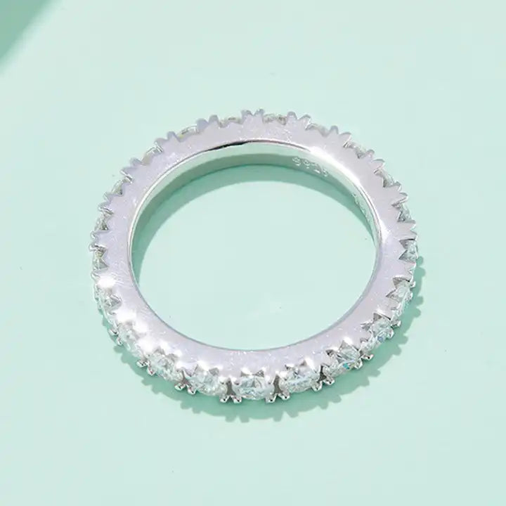 0.1 ct Moissanite Tennis Ring