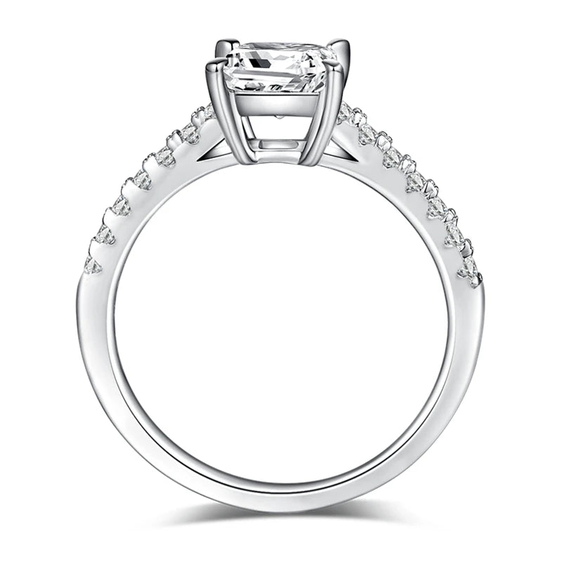 1ct Moissanite Engagement Ring - Round Cut, Brilliant & Eco-Friendly