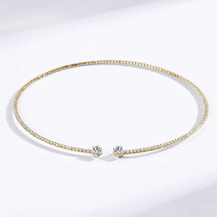 Elegant Moissanite Heart Pendant Necklace – 0.8 Carat
