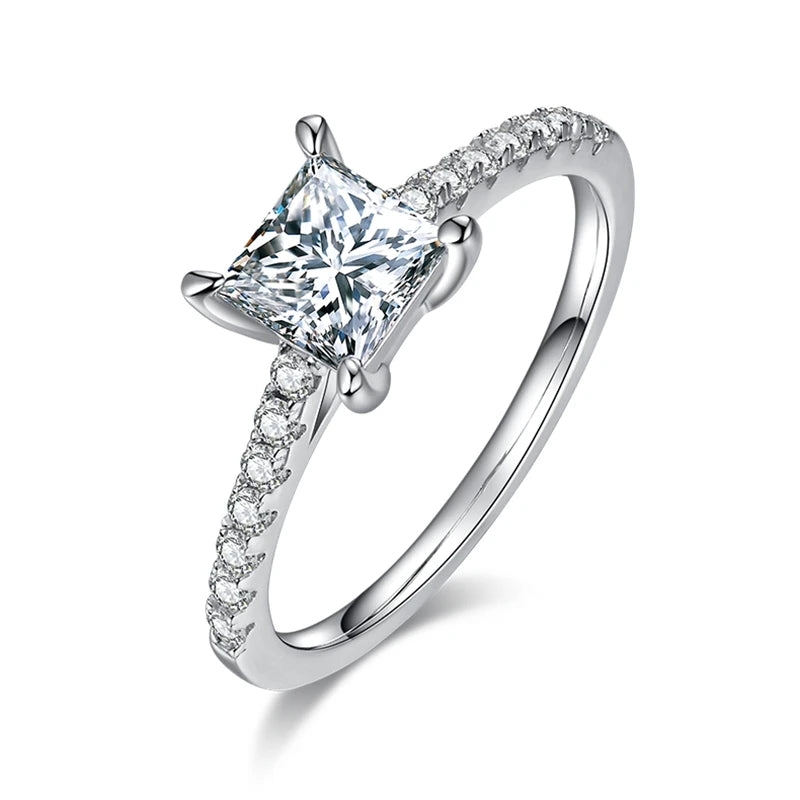 1ct Moissanite Engagement Ring - Round Cut, Brilliant & Eco-Friendly