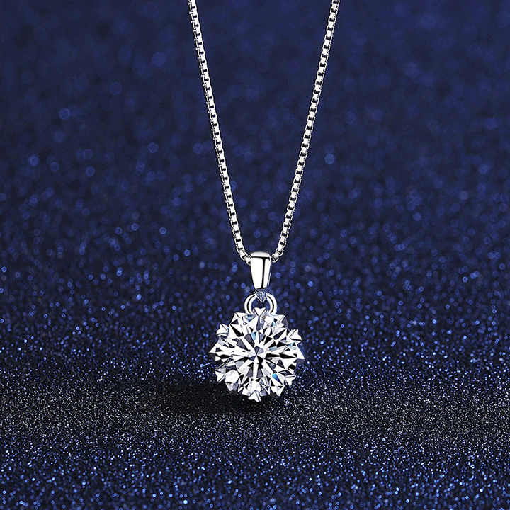 Moissanite Heart Pendant Necklace