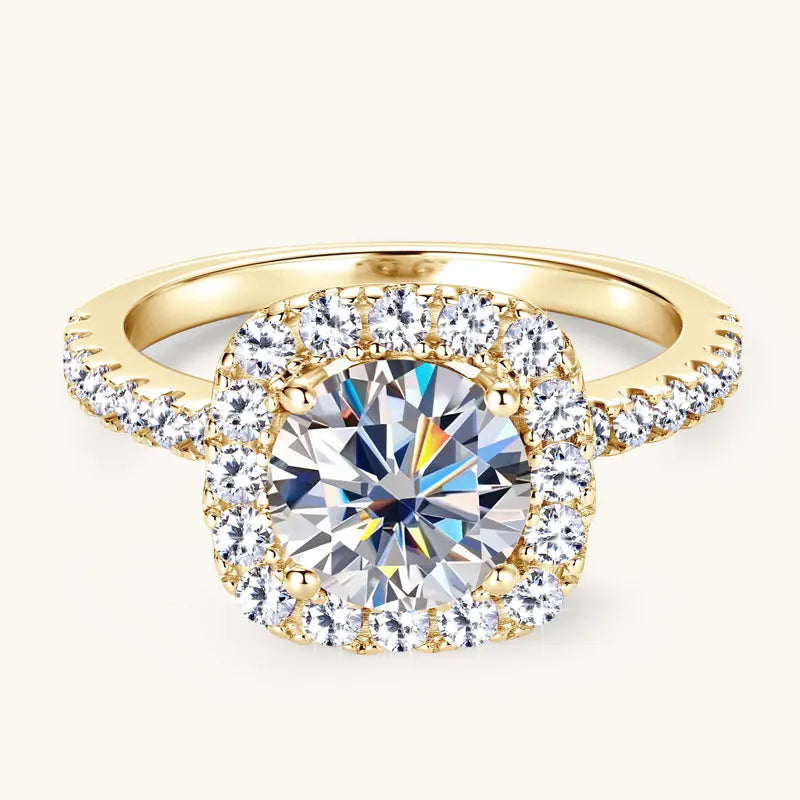 Magnificent Moissanite 2 CT Cushion Ring
