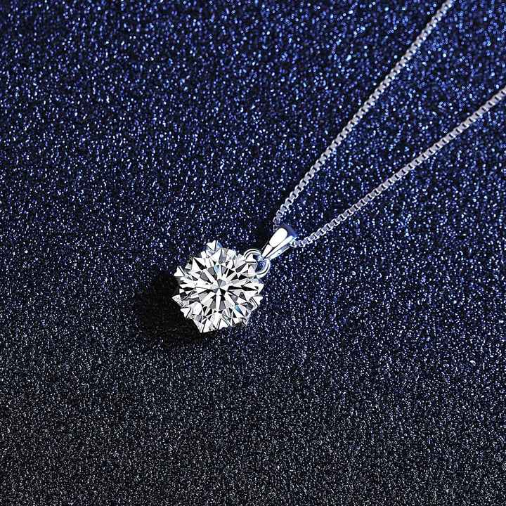 Moissanite Heart Pendant Necklace