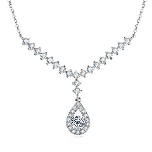 Luxury Moissanite Y Lariat Star Necklace – 1ct