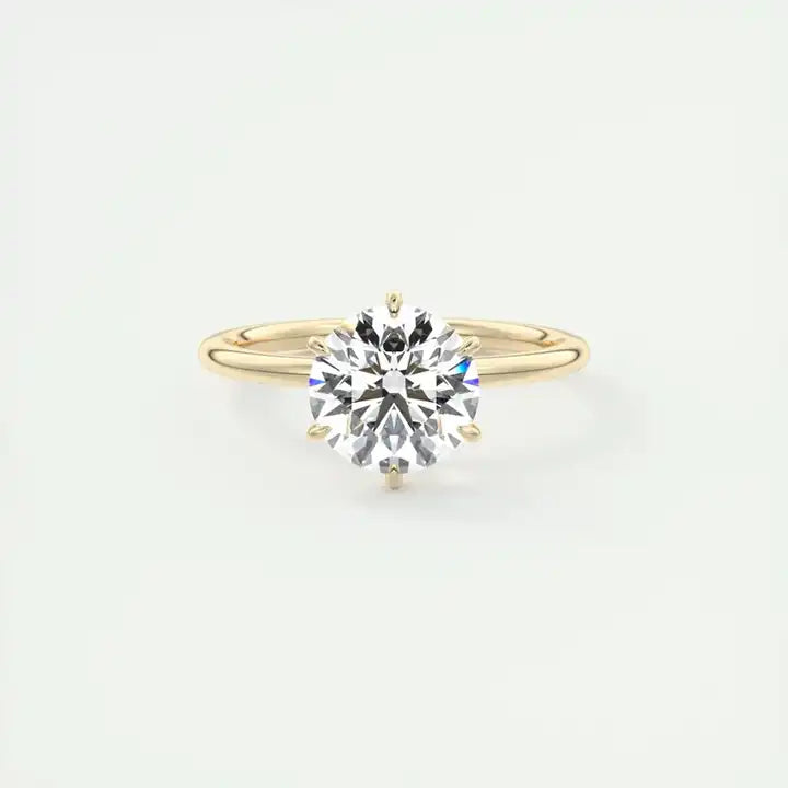 Classic Shiny 1CT Moissanite Engagement Ring