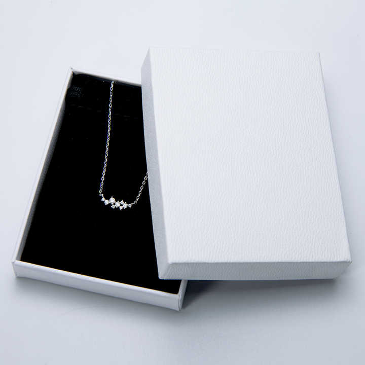 Moissanite Cluster Pendant Necklace
