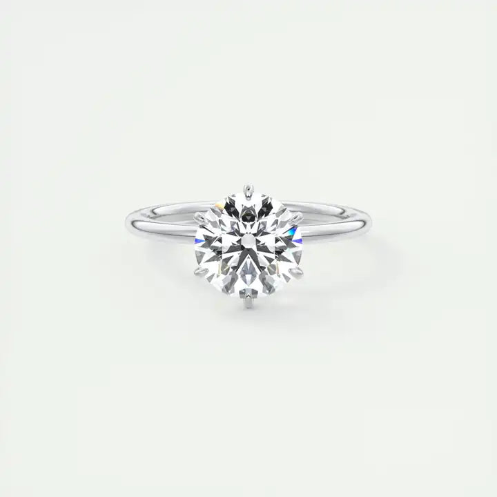 Classic Shiny 1CT Moissanite Engagement Ring
