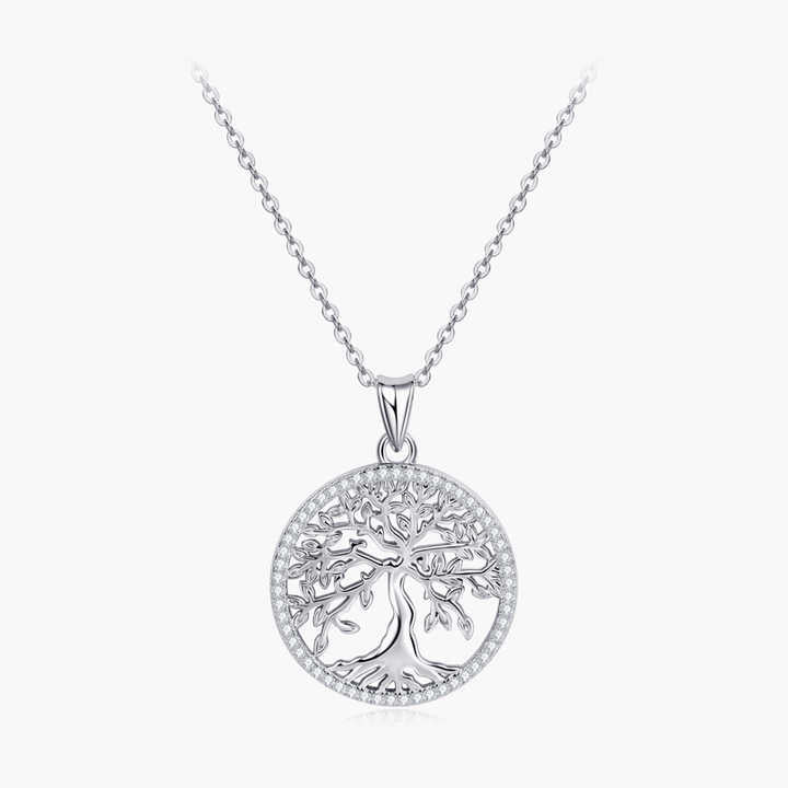 Moissanite Tree of Life Pendant Necklace