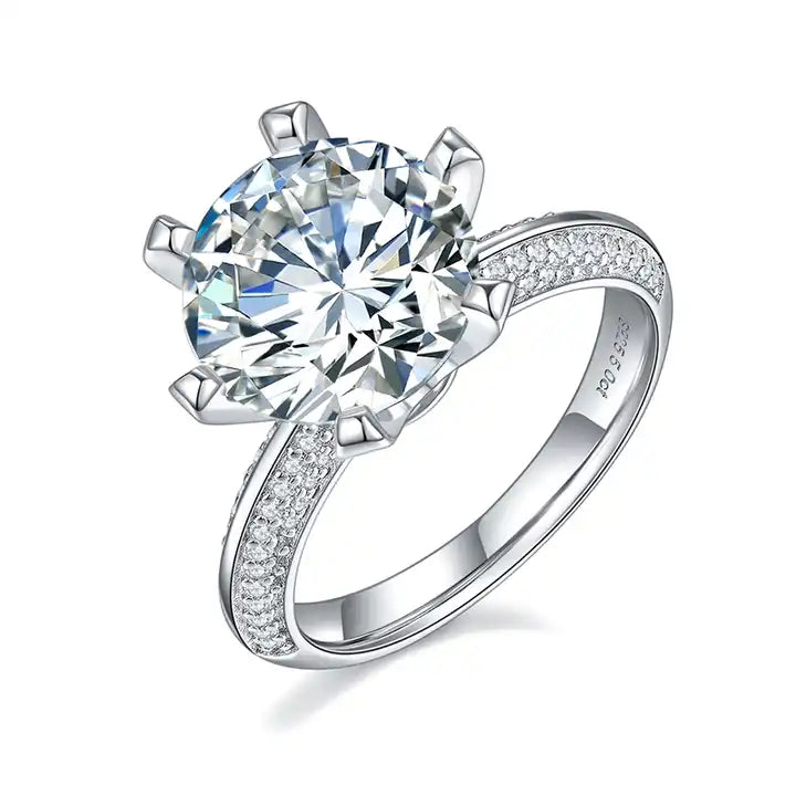 5 ct Moissanite Ring - Luxury Women's Fine Jewelry