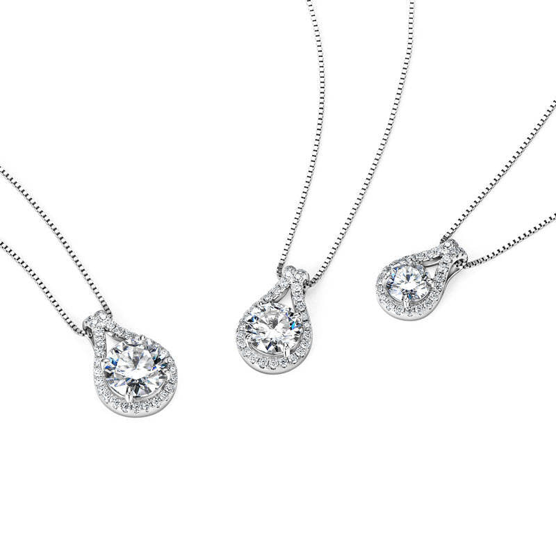 Exclusive 3 CT Moissanite Classic Pendant Necklace
