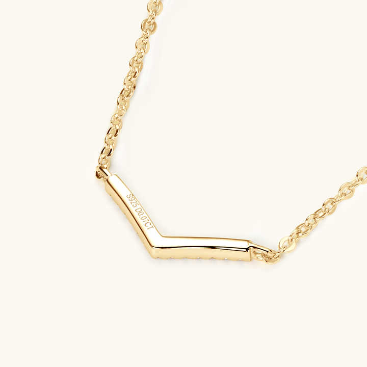 Minimalist V-Shape Pendant Necklace – Simple and Elegant