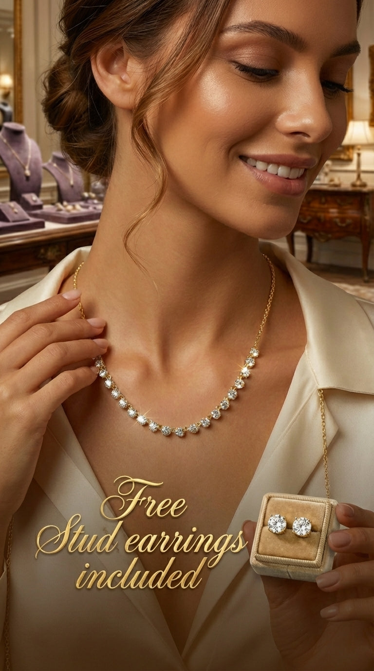 Luxury Bubble Style Moissanite Necklace