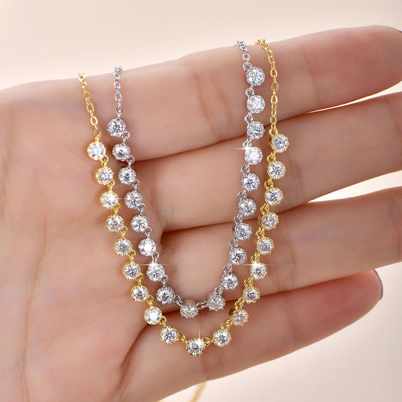 Luxury Bubble Style Moissanite Necklace