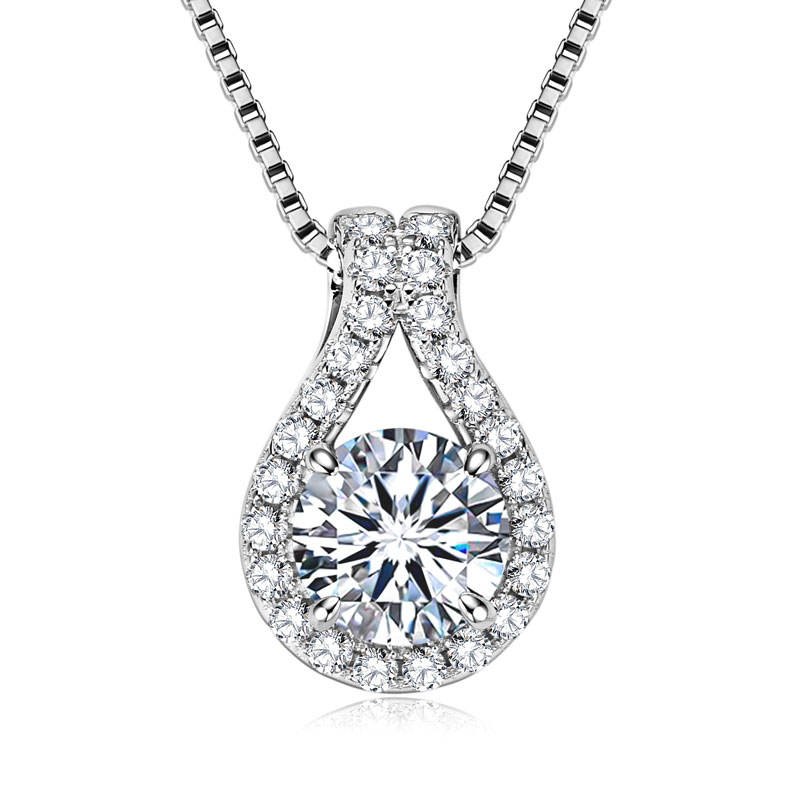 Exclusive 3 CT Moissanite Classic Pendant Necklace