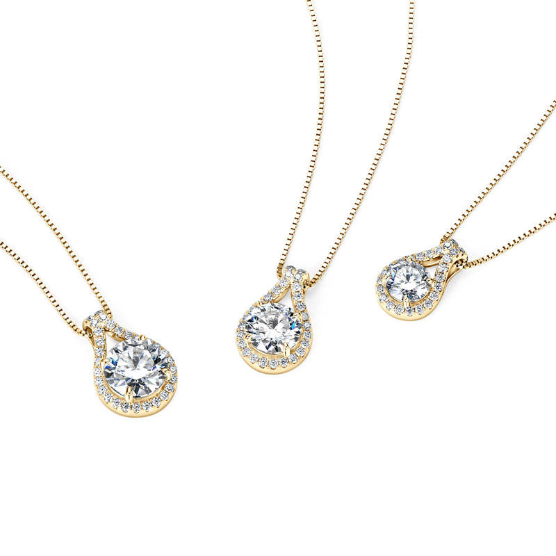 Exclusive 3 CT Moissanite Classic Pendant Necklace