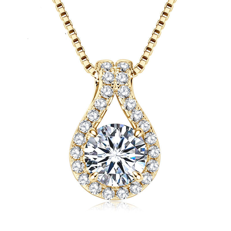 Exclusive 3 CT Moissanite Classic Pendant Necklace