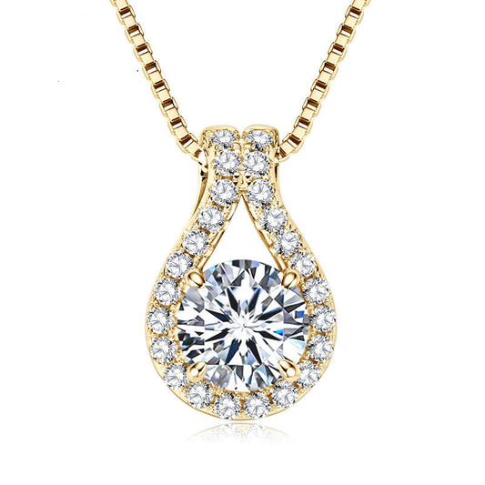 Exclusive 3 CT Moissanite Classic Pendant Necklace