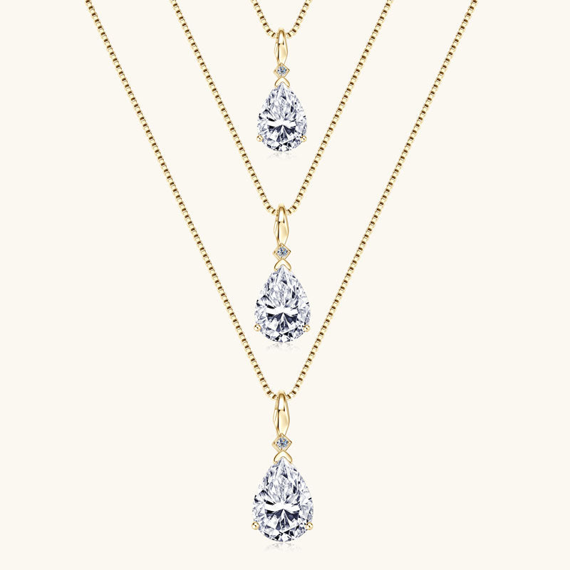 Pear Exclusive Moissanite Necklace