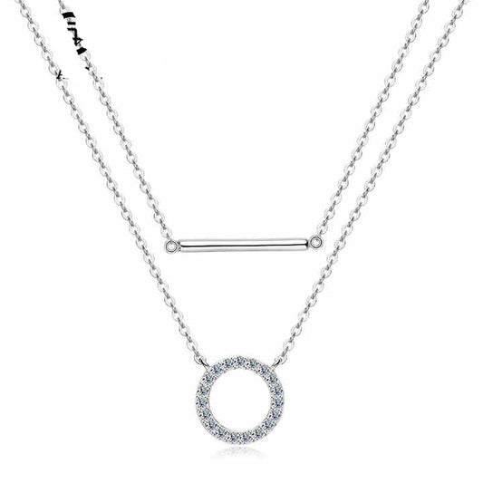 Classic Six-Prong Moissanite Pendant Necklace – Available in 5mm, 6.5mm, 8mm, and 9mm