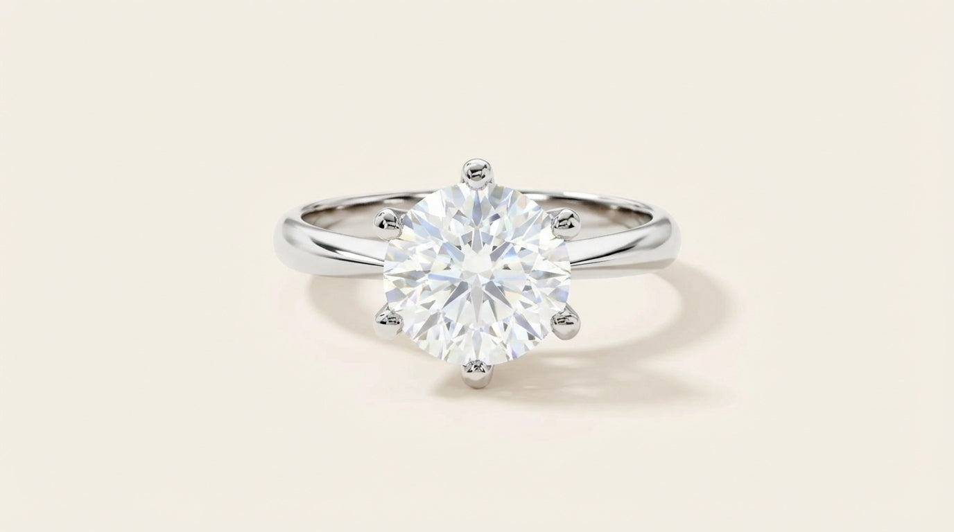 VVS Luxury Solitaire Moissanite Ring For All Occasions
