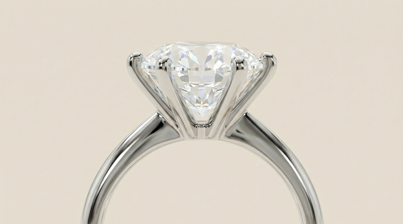VVS Luxury Solitaire Moissanite Ring For All Occasions