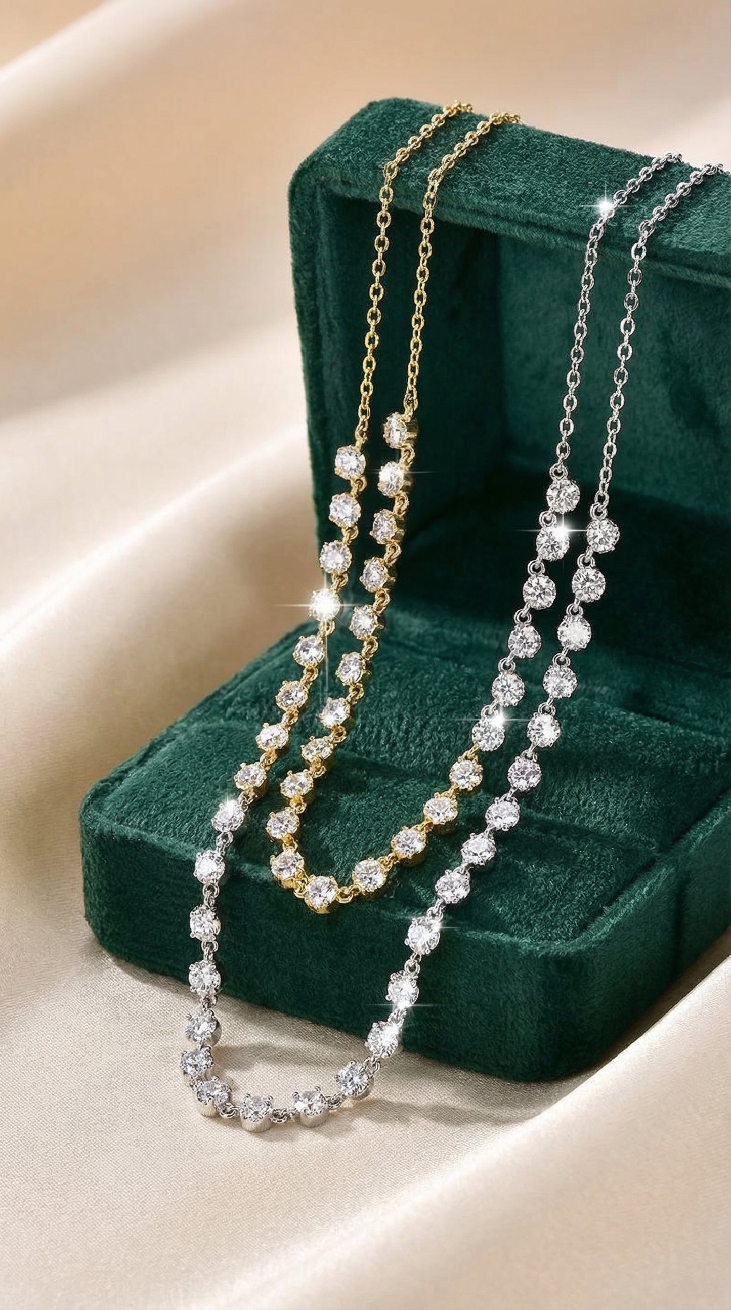 Luxury Bubble Style Moissanite Necklace