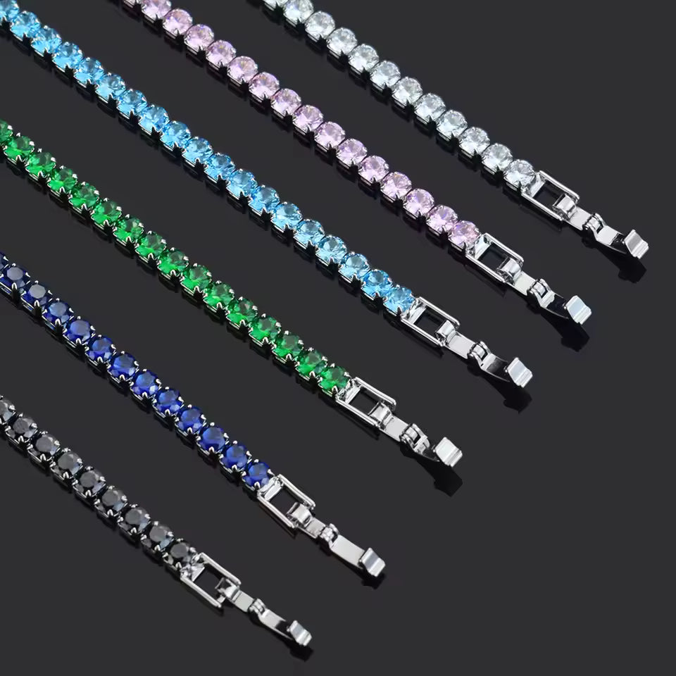 Luxury Tennis Bracelet Simulated Diamonds